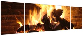Obraz - Ogień (170x50 cm)