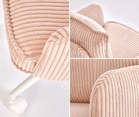 Fotel obrotowy Dumbo Halmar na bałym stelażu