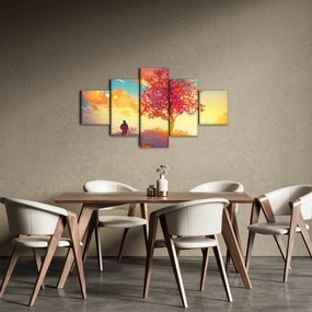Obraz drzewa na wzgórzu (125x70 cm)