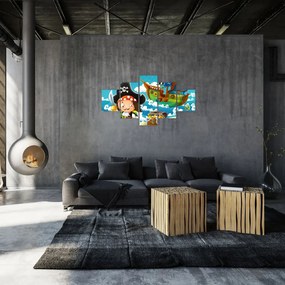 Obraz - Skarb piratów (125x70 cm)