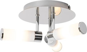 Nowoczesna lampa sufitowa do łazienki chrom 3-punktowa IP44 - Bath