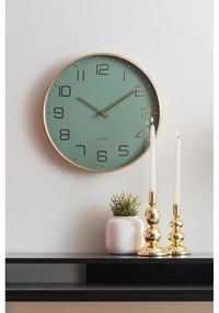 Karlsson 5973GR designerski zegar ściennyjasnozielony, średnica 40 cm