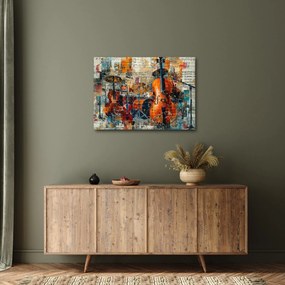 Obraz - Instrumenty muzyczne (70x50 cm)