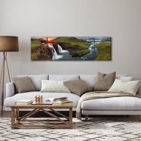 Obraz - Kirkjufell o zachodzie słońca (170x50 cm)