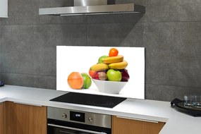Panel szklany do Kuchni Miska Pełna Świeżych Owoców
