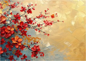 Obraz na szkle - Kwitnące drzewo (70x50 cm)