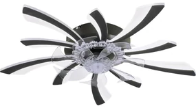 Brilagi - LED Ściemniane oświetlenie z wentylatorem LED/50W/230V 3000-6500K czarne + pilot