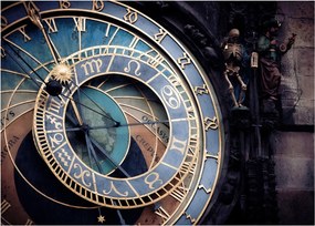 Obraz - Praski zegar astronomiczny, Praga (70x50 cm)