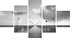 Obraz - Promenada nad wybrzeżem (125x70 cm)