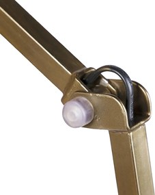 Industrialna lampa ścienna mosiężna regulowana - Avon