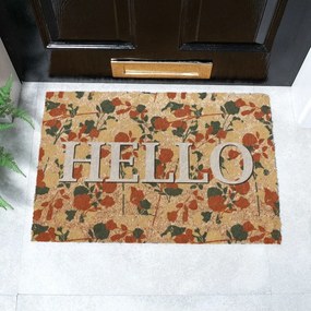 Wycieraczka z włókna kokosowego 40x60 cm Hello Floral – Artsy Doormats
