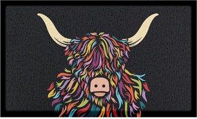 Wycieraczka z PVC 40x70 cm Highland Cow – Artsy Doormats
