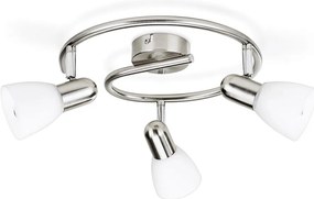Philips Massive 50233/17/E7 - Lampa punktowa BURLAP 3xE14/40W matowy chrom