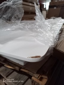 PROMOCJA Biały stół jadalniany BERGEN 100x70 cm II. gatunek