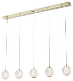 Searchlight 51485-5SB - Żyrandol LED na linkach ALLURE 5xLED/4,2W/230V