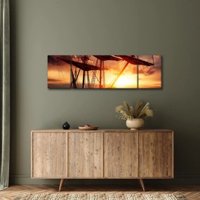 Obraz - Starożytny statek piracki (170x50 cm)