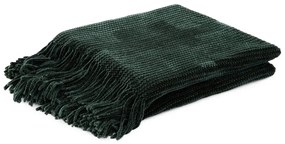 Koc szenilowy CHENILLE zielony 130x170 cm HOMLA