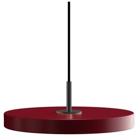 Czerwona lampa wisząca LED z metalowym kloszem ø 31 cm Asteria Mini – UMAGE