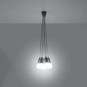Szara lampa wisząca ø 25 cm Rene – Nice Lamps