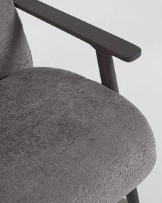 Szary fotel Meghan − Kave Home