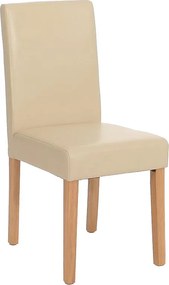 Krzesło do jadalni Littau,  kremowy, jasne nogi