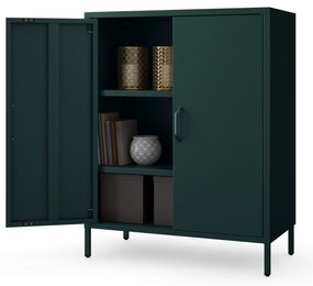 Szafka z półkami VITO, 800 x 1015 x 400 mm, Modern: butelkowa zieleń