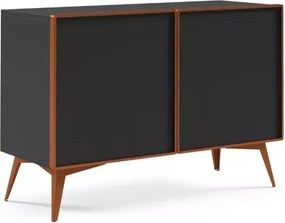 Komoda Mavel 110 cm – nowoczesna komoda do salonu, metalowe nogi, płyta laminowana