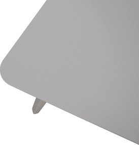 Stolik ogrodowy aluminiowy beżowy 120x60x43 cm lekki wytrzymały tarasowy