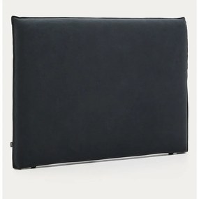 Antracytowy tapicerowany zagłówek 180x118 cm Jaira – Kave Home