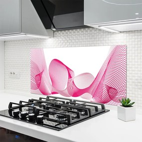 Szkło Ozdobne do Kuchni Płynna Geometria Linii