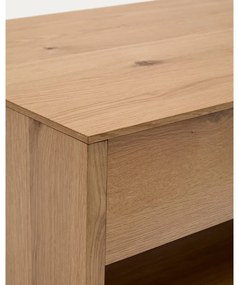 Stolik w dekorze dębu w naturalnym kolorze 60x120 cm Alguema – Kave Home