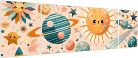 Obraz - Kawałki z kosmosu (170x50 cm)