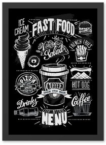 Obraz 55x70 cm Menu – Wallity