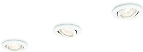 Philips 59243/31/E7 - ZESTAW 3x Oprawa wpuszczana ENIF 3xGU10/50W/230V