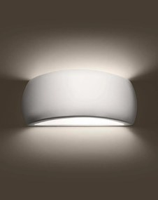 Kinkiet lakierowany PONTIUS biały połysk SOLLUX  LIGHTING