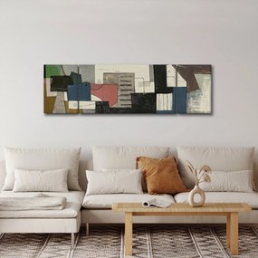 Obraz - Abstrakcja, kubizm (170x50 cm)