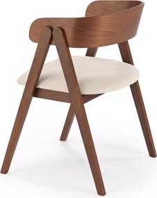 Orzechowe krzesło do jadalni z giętej sklejki K562 Halmar