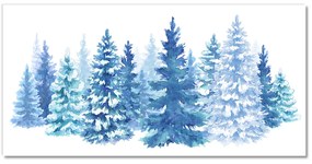 Obraz Akrylowy Choinki Śnieg Święta Zima
