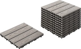 Płytki tarasowe ATESSA Kompozyt WPC Szary