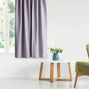 Szaroróżowa zasłona zaciemniająca 140x270 cm Eyelets – Restilo