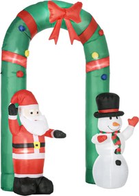 HOMCOM Świąteczna dekoracja łuku z oświetleniem LED | Aosom PL