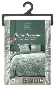 Zielona bawełniana pościel dwuosobowa 240x220 cm Nymea – douceur d'intérieur