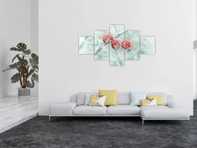 Obraz mrożonych owoców dzikiej róży (125x70 cm)