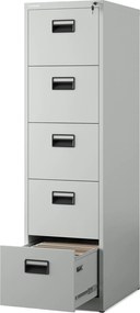 Metalowa szafka kartotekowa 46x62x163 cm Sara V005 szara