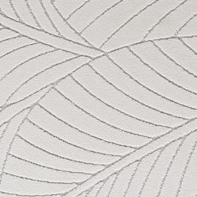Dywan uniwersalny Nova 3D Motyw Roślinny kremowy koło 160 cm x 160 cm