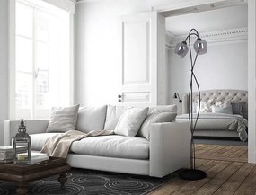 Czarno-grafitowa elegancka lampa podłogowa - A569 G6-E19