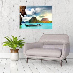 Obraz na szkle - Zatoka Phang Nga (70x50 cm)