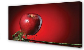 Obraz drukowany na płótnie Jabłko Zanurzone w Wodzie