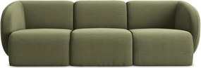 Zielona aksamitna sofa 244 cm Lani – Makamii