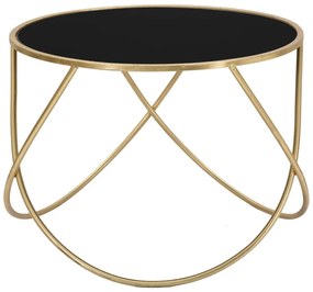 Okrągły stolik ze szklanym blatem ø 60 cm Ring – Mauro Ferretti